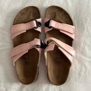 Birkenstock Birki's Madura Double Strap Sandals 40 US L9 M7 Pink Patent Leather